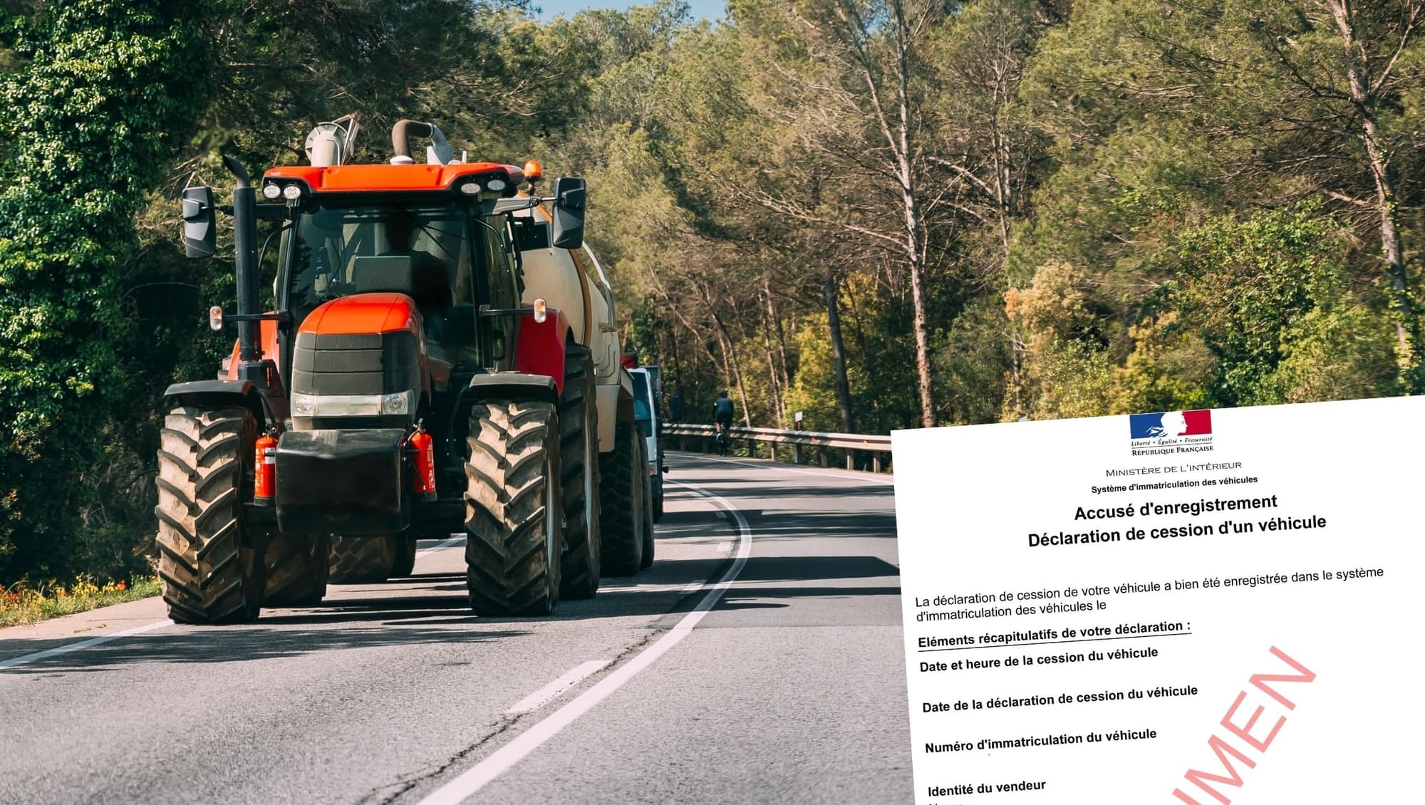 Changement titulaire de carte grise tracteur : comment faire